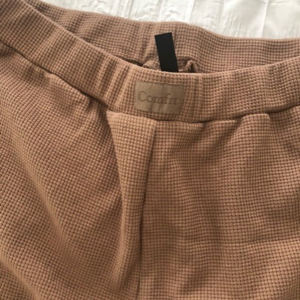Waffle Knit Lounge Pants - Brown - Picture 3 of 7